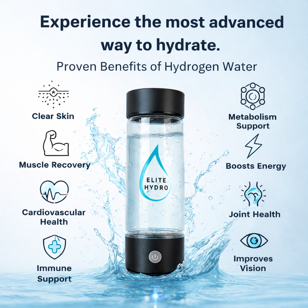Hydrogen Water Bottle – Portable Hydrogen Water Generator | Elite Hydro