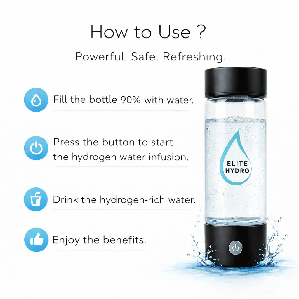 Hydrogen Water Bottle – Portable Hydrogen Water Generator | Elite Hydro